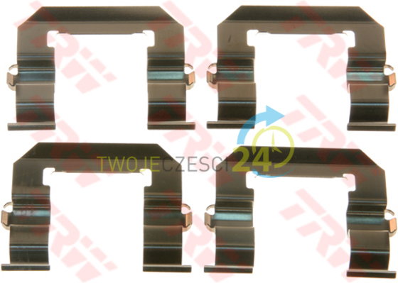 TRW Zestaw akcesoriów, klocki hamulcowe PFK598