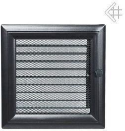 Kratki.pl Kratka kominkowa malowana OSKAR czarna 22x22 z żaluzją 6674-898A9_2013