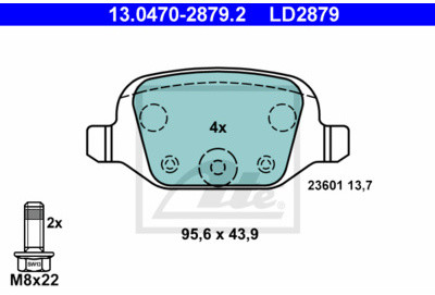ATE (Continental Aftermarket GmbH) 13.0470-2879.2