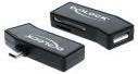 Delock Czytnik Micro USB OTG + 1 x port USB 91730
