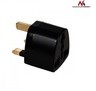 Maclean Adapter gniazdo EU na wtyk UK MCE154 czarny MCE154