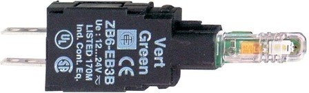 Schneider Electric zb6eb3b Body Sub, blok z korpus/poprawy jakości obroża z Integral diody LED ze światłem zielonym 12.24 V