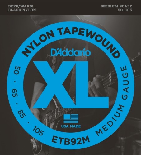 D'Addario ETB92 komplet strun Tape Wound Bass Medium ETB92M