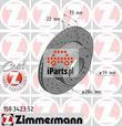 Zimmermann Tarcza hamulcowa 150.3423.52