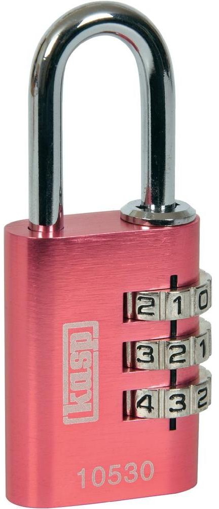 Kasp Kłódka K10530PIND z kłódką z szyfrem 30 mm Różowy