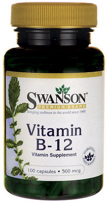 SWANSON Witamina B12 500mg 100 szt.