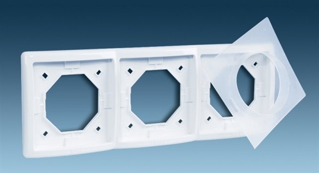 Simon KONTAKT - Ramka potrójna bryzgoszczelna z uszczelką - Basic Moduł BM