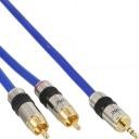InLine Kabel Audio Premium 2x Cinch - 3.5mm pozłacany 7m 89934P
