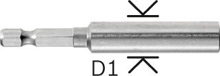 Bosch Uchwyty uniwersalne 1/4, 75 mm, 11 mm 2607000157