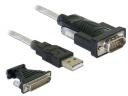 Delock USB 2.0 1 x szeregowy DB9 + Adapter DB25,1.8 m 61308