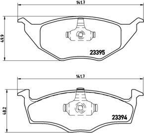 BREMBO Zestaw klocków hamulcowych, hamulce tarczowe P 85 055