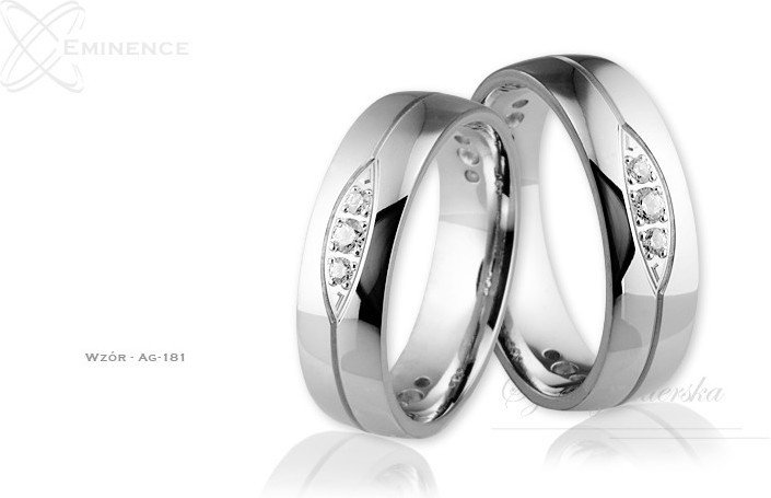 Eminence Obrączki srebrne - wzór Ag-181