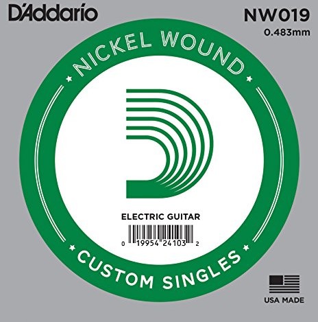 D'Addario Nickel Wound ball End Single Strings NW019