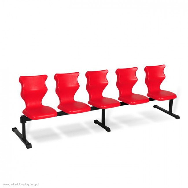 Entelo Zestaw siedziskowy Bench 5 osobowy rozmiar nr 4 czerwone