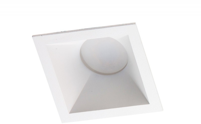 Light&More LM 106 WH OPRAWA HALOGENOWA WPUSZCZANA OCZKO ALUMINIUM BIAŁY PAR16 MR16 GU10 GU5,3 230V LED