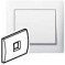 Legrand Plakietka do gniazda RJ11 ARCTIC 777095