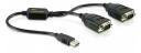 Delock ADAPTER USB-SERIAL 9PIN X2 CZARNY 61517
