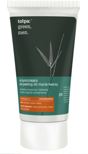 Tołpa Green Men - Oczyszczający żel- peeling do mycia twarzy 150ml