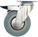 Vorel Koło 125mm skrętne z hamulcem szara guma 87384