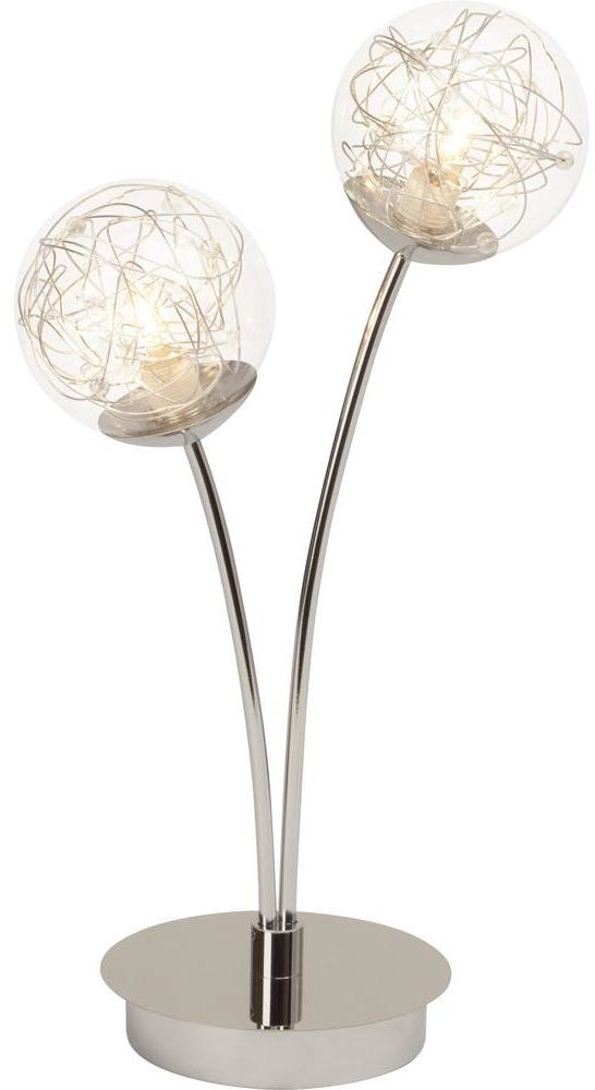 Brilliant Lampa stołowa 94854/15 G9 2 x 33 W 230 V OxW) 20 cmx43 cm chrom