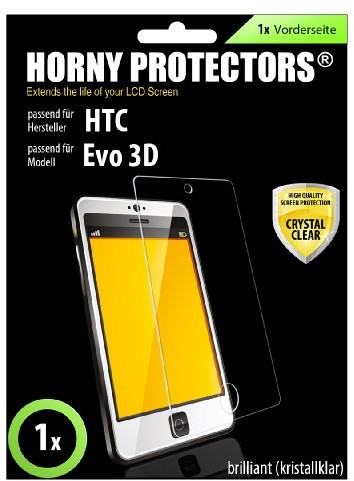 HORNY PROTECTORS Horny Protectors Crystal Clear folia ochronna na wyświetlacz do HTC EVO 3d, przezroczysty 4250558617564
