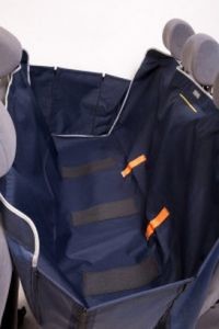 Kardiff Kardimata Anti Slip Z Bokami 123X154 Granatowa Mata Samochodowa Na Tylne Fotele