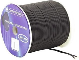 Omnitronic Speaker cable flat 2x1.5 mm$5 black /100m (30300501)