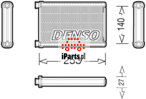 DENSO Nagrzewnica ogrzewania kabiny DRR05005
