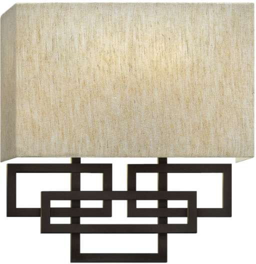 Elstead Lighting Kinkiet LAMPA ścienna HK/LANZA2 HINKLEY metalowa OPRAWA abażurowa geomet