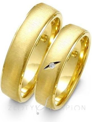 Złoty Skorpion Obrączki ślubne - wzór Au-O23