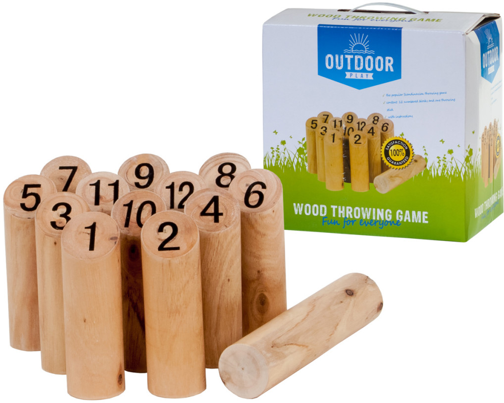 OUTDOOR PLAY Outdoor Play Gra Numbers Kubb  Drewniane Słupki (713055)