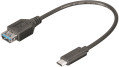 Mcab Adapter USB USB typu C na USB-A M/F Czarny 7001305