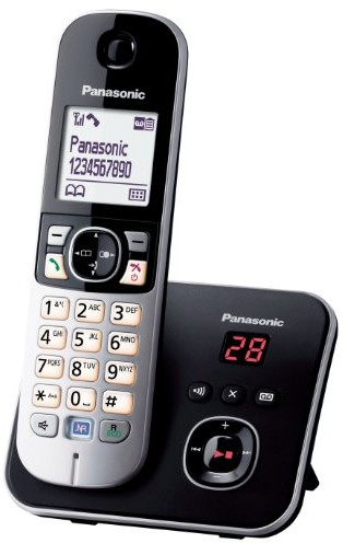 Panasonic KX-TG6821GB telefon bezprzewodowy DECT (4,6 cm (1,8 cala) wyświetlacz graficzny) z automatyczna sekretarka Czarny 5025232675401