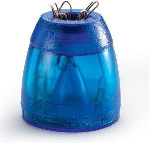 Durable Pojemnik ze spinaczami TREND niebieski transparentny