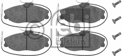 FEBI BILSTEIN Zestaw klocków hamulcowych, hamulce tarczowe 16257