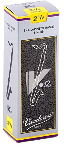 VANDOREN vandoren cr225 V.12 wydane do Bass klarnet (grubość 2.5, 5 sztuki) CR225