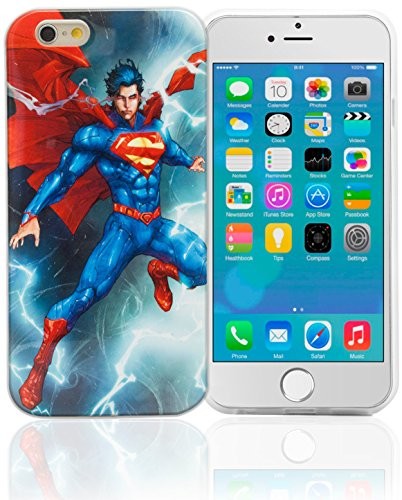 DC Phonix Comics oryginalne Superman Lightning Case z folii ochronnej na wyświetlacz do Apple iPhone 6