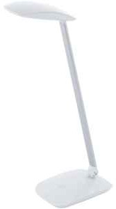 Eglo Lampka lampa oprawa biurkowa stołowa Cajero 1x4,5W LED biała 95695
