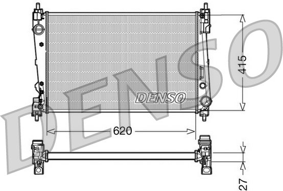 DENSO Chłodnica, układ chłodzenia silnika DRM09111