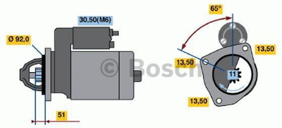 Bosch Rozrusznik 0 986 017 760