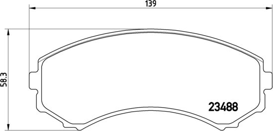 BREMBO Zestaw klocków hamulcowych, hamulce tarczowe P 54 029