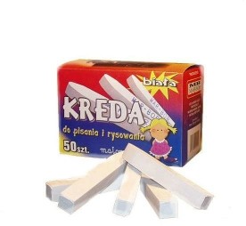 MAR-BOR Kreda biała do tablic kwadratowa B4 Marbor 50szt NEN036