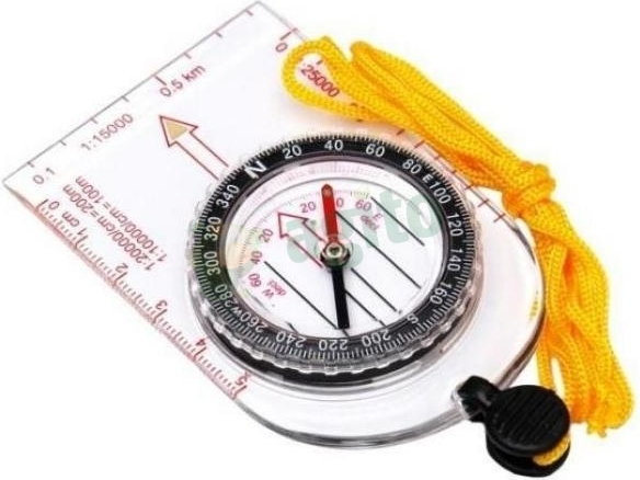 Meteor Kompas z linijką półokrągły