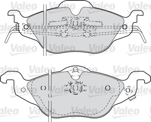 VALEO klocki hamulcowe 598322 598322