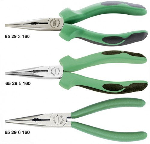 STAHLWILLE szczypce półokrągłe z ostrzem tnącym 160mm chromowane 65295160