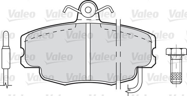 VALEO klocki hamulcowe 598084 598084