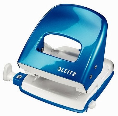 Leitz Dziurkacz duży metalowy LEITZ WOW metaliczny niebieski 30 kartek 50081036 50081036