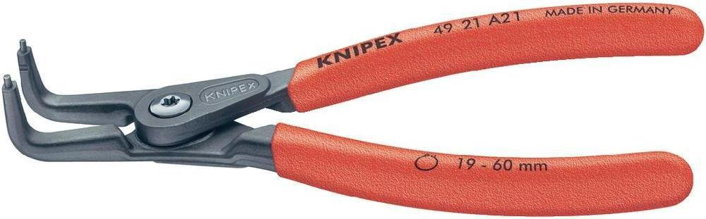 Knipex szczypce precyzyjne do pierścieni zewn. na wałach 4921 A21 19 - 60 mm 165 (49 21 A21)