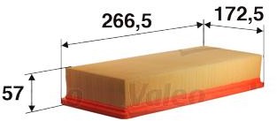 Valeo filtr powietrza panelowy 585068 - Bezpłatny zwrot do 30 dni, największy wybór produktów. 585068