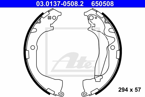 ATE SZCZĘKI HAM 03.0137-0508.2 VW AMAROK 2.0TDI 12- 03.0137-0508.2